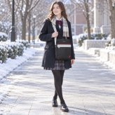 COUNTRYFIELD カントリーフィールド スクールショルダー 斜め掛け ショルダー 中学生 高校生 通学 使いやすい レディース  ギフト プレゼント ブラック 16010