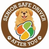 カーサイン 高齢者マーク SENIOR SAFE DRIVER チベタンマスティフ ステッカー シール 直径13cm 肉球 日本製 車