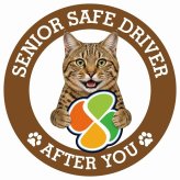 カーサイン 高齢者マーク SENIOR SAFE DRIVER ピクシーボブ ステッカー シール 直径13cm 肉球 日本製 車