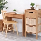チェスト アジアン家具 収納 キャビネット シェルフ ラタン バスケット 天然素材 チーク無垢木製 籐 3段 スリム アジアン 衣類洋服収納 シャツ収納 北欧 韓国インテリア ナチュラル 新生活