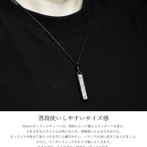 KNIS ニス メテオライト 隕石 ネックレス メンズ シンプル プレート ステンレス 人気 ブランド ペンダント KN-NC002