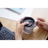 ハリオ フタ付き保温マグ 300mL ブラック マグカップ 真空断熱 二重構造 保温保冷 カップ【北海道・沖縄県・離島 配送不可】
