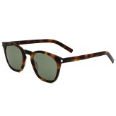 サンローラン Saint Laurent サングラス グローバルフィット UVカット ウェリントン アイウェア SL 28 SLIM-003 メンズ レディース ユニセックス ハバナ+グリーン 国内正規品
