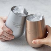 名入れ ペアタンブラー 390ml サーモラウンドタンブラー 結婚祝い 送別会 退職祝い いい夫婦の日 クリスマス 結婚記念日 金婚式 銀婚式 両親 おしゃれ 保温保冷 ギフト プレゼント