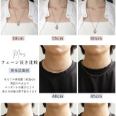 ハワイアンジュエリー ネックレス 金属アレルギー 対応 純チタン ネックレス 刻印 無料 誕生石 ウェーブプレート Sサイズ チェーン 長さ選べる ステンレスより軽く肌に優しい メンズ レディース プレゼント ハロウィン 【品番：CG-TIP407S】