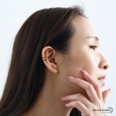 ステンレス 2連イヤーカフ シンプル ライン メタルイヤーカフ 重ね付け風 ゴールド 18KGP ミックス 片耳1点 可愛い プチプラ 耳の穴不要 痛くない レディース 女性 金属アレルギー対応フェイクピアス ノンホール イヤリング