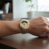 ヴェルサーチェ 腕時計 メンズ レディース ゴールド ブラック 38mm VERSACE DYLOS ディロス スイス製 ユニセックス メンズ腕時計 高級 ブランド おしゃれ プレゼント ギフト 成人 卒業 入学