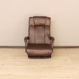 高座椅子 アンズ 回転式 リクライニング 完成品 天然木 ブラック・ブラウン・ダークブラウン W63xD67-122xH80cm座面高22cm 座椅子 リクライニングチェア パーソナルチェア 肘付き ブラック ブラウン ダークブラウン おしゃれ
