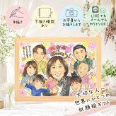 ギフト 古希 似顔絵 名入れ 手描き 贈り物 プレゼント 古希 誕生日 長寿祝い 長寿 70歳 大人数 両親 家族 お母さん お父さん 名入れ 修正無料 下書き確認 親孝行 実績多数 喜ばれる かわいい 70歳 思い出 長寿祝い 感激 イラスト 感謝の品 大量注文 卒寿祝い 披露宴 快気祝い 結婚祝い 傘寿祝い オリジナル 贈答品 キレイ クリスマス 闘病中の方への励まし