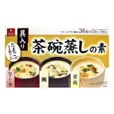 アスザックフーズ3種の茶碗蒸しの素 36食分 18袋 若鶏 鯛 紅ずわい蟹 フリーズドライ  [賞味期限は2027.07末まで] #85610 電子レンジ 具入り 簡単調理 常温保存 ※箱数の選択ができます