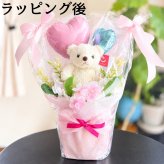 くま入り バルーンフラワーブーケ 花束 ハートバルーン ギフト 誕生日 プレゼント 発表会 卒業祝い 入学祝い 結婚祝い 記念日 女性 女友達 子供 お祝い ぬいぐるみ おしゃれ かわいい バルーンブーケ フラワーギフト ピンク ブルー ブラウン