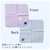 ふんわりタオルハンカチ 猫 ネコ カラーデュオハンカチ 刺繍 シンプル ワンポイント 女子高校生 彼女 プチギフト 贈り物 ふわふわ 母の日 敬老の日 猫好き おもしろ タオル ハンカチ ギフト 誕生日 ほんの気持ち プチプラ 子供 大人 ママ 母