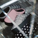 スブ プラットフォーム サンダル 厚底 レディース SUBU PLATFORM ドット ブラック シルバー 正規品 冬用サンダル ルームシューズ 外履き 2026 秋冬 スリッポン 履きやすい 痛くない 防寒 正規販売店