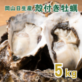 【11月1日から発送開始予定】殻付き生牡蠣 岡山県 日生産 牡蠣 | 5kgパック牡蠣むきナイフ 軍手付き 加熱用 お歳暮 牡蠣 殻付き カキ かき 牡蛎 殻付き牡蠣