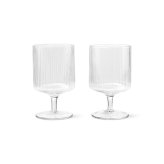 ferm LIVING ファームリビング Ripple リップル ワイングラス 2脚セット 北欧 グラス セットワイン用 赤ワイン 白ワイン デザートカップ インテリア 雑貨 キッチン おしゃれ スタッキング ペア 高級 デザートグラス