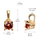 ガーネット ネックレス K18 ゴールド ネックレス 1月誕生石 一粒 18金 18K イエローゴールド ホワイトゴールド チェーン 長さ選べる 40cm 45cm 50cm ギフトラッピング可能 シンプル 華奢 上品 Rapture 彼女 妻 女性 レディース プレゼント ハロウィン 【品番：CG-RSP-29051-1】