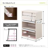 収納家具 ラック DEALS-ディールズ- フラップ扉3枚タイプ DS60-F3--WAL ウォールナット ホームテイスト ディスプレイ シリーズ 本棚 ブック フラップ フラップチェスト