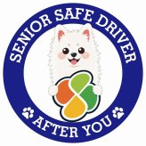 カーサイン 高齢者マーク SENIOR SAFE DRIVER スピッツ ステッカー シール 直径13cm 肉球 日本製 車