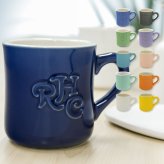 【名入れ】ロンハーマン マグカップ Ron Herman RHC エンボスロゴ マグ 11色 食器 コップ カップ スープマグ ブランド おしゃれ かわいい かっこいい ギフト 誕生日プレゼント 結婚祝い 内祝い 西海岸 インテリア