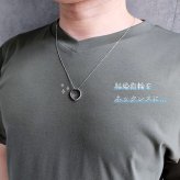 ロングネックレス k10 WG 約70cm スライドピン ベネチアン チェーン ネックレス 0.7mm幅 10金ホワイトゴールド K10WG K10ネックレス ※従来の金具無し
