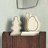 ferm LIVING ファームリビング 二次元アートの不思議な花瓶 ペーストベース  Slim 北欧花瓶 おしゃれ フラワーベース 雑貨 インテリア 陶器 プレゼント ギフト おすすめ 北欧雑貨 北欧インテリア インテリア雑貨