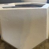 植木鉢 おしゃれ 大型 Mサイズ 幅48cm 高さ43cm 鉢カバー KONTON コントン ヘクサ 多面体プランター 六角形 四角 変形 ファイバーセメント セメント 屋外 室内 高級 北欧 モダン ナチュラル 観葉植物用 シンボルツリー サボテン 多肉植物 特大 玄関 プランター 白 グレー