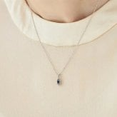 【無料ラッピング】  ヨンドシー 4℃ 9月誕生石 プラチナ ネックレス サファイア ダイヤモンド ブランド 正規品 新品 ギフト プレゼント 人気 おすすめ 誕生日 記念日 クリスマス 送料無料