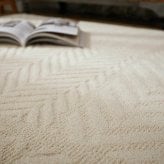 ラグ カーペット トラム アイボリー ベージュ 130×190 綿混 コットン 洗濯機OK HOT対応 床暖房対応 防ダニ抗菌 防臭 リビング グ HOT対応・床暖房対応 防ダニ