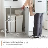 ダストボックス収納付きレンジボード ゴミ箱上ラック レンジ台 レンジボード キッチンカウンター 食器棚 キッチンボード 収納棚 幅90cm 奥行45cm 高さ90cm ダストボックス 分別 隠せる 収納 引き出し 扉付き 大容量 ロータイプ ロースタイル 作業台