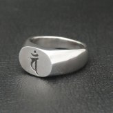 梵字リング 大日如来 シルバー925 【刻印無料】 梵字 だいにちにょらい バン 未 羊 申 猿 干支 リング 指輪 シルバーアクセサリー メンズ ユニセックス クリスマス 誕生日 父の日 プレゼント ハンドメイド 手作り 箱入り ギフトラッピング Grand Galleria グランドガレリア