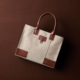 ジュンコ コシノ イコール エルガリー手提げバッグ ブラウン JK-HE04  内祝 内祝い お祝 御祝 記念品 出産内祝い プレゼント 快気祝い 粗供養 引出物