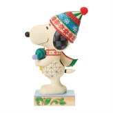 スヌーピー&ウッドストック ハグ 20.3cm クリスマス | ジムショア ピーナッツ グッズ フィギュア 人形 置物 彫刻 Jim Shore 正規輸入品