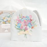 amanoppo あまのっぽ ぬのえほん ～いつでも花束をそばに～ | ソフトブック 布絵本 絵本 えほん しかけ絵本 仕掛け どうぶつ 動物 アニマル 花 フラワー ベビーカー 持ち運び
