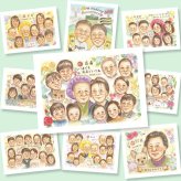 古希祝い プレゼント 似顔絵 名入れ 手描き ギフト 贈り物 古希 誕生日 70歳 長寿祝い 長寿 大人数 家族 お母さん 両親 お父さん 修正無料 下書き確認 名入れ 一生もの サプライズ 実績多数 そっくり 70歳 長寿祝い 思い出 メモリアル ブライダルギフト オリジナル イラスト 結婚祝い 米寿祝い 喜ばれる 応援 ハロウィン オーダーメイド 百寿祝い