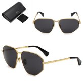 マックスマーラ サングラス MAX MARA MM0143/S 30A 59 サングラス ノーズパッド MM0143-30A-59 ゴールド ブラック ユニセックス