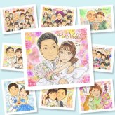 結婚式のギフトに、見た瞬間、笑顔がこぼれる贈り物になります。大切なお祝いにも安心してご注文いただけます。 ウェルカムボード 贈り物 似顔絵 ギフト プレゼント 名入れ 手描き 結婚式 記念 ブライダル 婚礼 ウェディング カップル 両親 新婦 新郎 修正無料 名入れ 下書き確認 似てる かわいい 宝物 一生もの ウェディング 一生もの 結婚式 思い出 応援 結婚祝い カラフル 古希祝い 喜寿祝い
