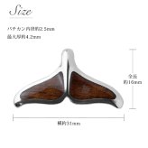 ハワイアンジュエリー コアウッド ホエールテール ネックレス 刻印 無料 精霊の宿る木 お守り aumakua シンプル シルバー925 ギフトラッピング可能 チェーン 長さ選べる aumakua メンズ レディース 誕生日 プレゼント ハロウィン 【品番：CG-024-61-02】