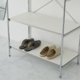 ラック 3段 オープン シェルフ 収納棚 ディスプレイ 韓国インテリア 韓国風 おしゃれ 幅80cm 奥行38cm 高さ89cm スチール 木目 ホワイト モノトーン 本棚 飾り棚 リビング収納 スリム コンパクト ワンルーム 玄関収納 新生活