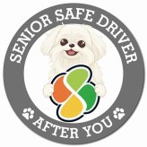カーサイン 高齢者マーク SENIOR SAFE DRIVER マルペキ マグネット 強力 直径13cm 肉球 日本製 車 ステッカー