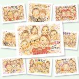 還暦のギフトに、「ありがとう」を形にする似顔絵ギフトです。初めての似顔絵注文でも安心です。 ギフト 還暦祝い 似顔絵 名入れ 手描き 贈り物 プレゼント 還暦 誕生日 記念 お祝い 大人数 おばあちゃん 祖父 祖母 おじいちゃん 下書き確認 修正無料 名入れ 一生もの 親孝行 サプライズ 宝物 傘寿 長寿 一生もの 還暦 家族 ブライダルギフト バレンタインデー 記念日 快気祝い お祝いの品