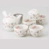 淡墨桜 急須茶器揃 磁器 美濃焼 やきものの里から、暮らしを贈ります。　ギフト 食器 セット テーブルウェア