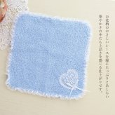 プレゼント ギフト 返礼品 ハンカチ ギフト レディース レース 小さい ハート ボルドー ベージュ ブルー グレー ローズ【公式】【LALUICE ラルイス】