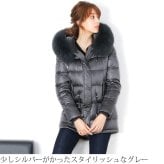 暖かい きれいめ ダウンコート レディース フード付き フォックス ファー トリミング ダウン90％ きれいめ ダウン コート ジャケット アウター 冬 大きいサイズ 30代 40代 50代 ギフト プレゼント 6F (08000168r)