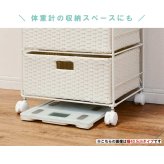 ラック ランドリー 4段 幅50.5cm カゴ 洗濯かご 4個つき 洗濯機 収納 おしゃれ スリム 縦型 洗濯機収納 ランドリー収納 ホワイト グレー 収納棚 洗濯物 洗面所 脱衣所 新生活