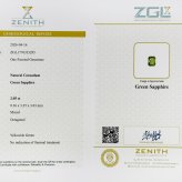 非加熱 グリーンサファイア 2.05ct ルース 宝石 裸石 大粒 グリーン イエロー サファイア ジュエリー オリジナル 制作 コレクション 誕生石 9月 記念 お守り 誕生日 プレゼント