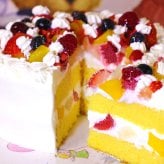 クリスマス生クリームケーキ【４～７号】（フルーツケーキ いちごケーキ マンゴーケーキ 選択）［クリスマスケーキ クリスマスデコレーションケーキ］