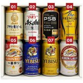  ４大国産ビール プレミアム＆定番ビール飲み比べ 8種8本 ギフトセット誕生日プレゼント お歳暮 お供え 出産 お祝い 内祝い お返し 送料無料対象外地域有【包装済】