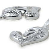 ハワイアンジュエリー ネックレス シルバー ネックレス 刻印 無料 誕生石入れ可 ダブルハート シルバー925 ギフトラッピング可能 チェーン 長さ選べる 彼女 妻 女性 レディース 誕生日 プレゼント ハロウィン 【品番：CG-SP2848】