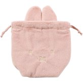 巾着ポーチ ミッフィー 巾着袋 ポーチ きんちゃく うさぎ miffy ミッフィーグッズ ミッフィーポーチ レディース フェイスシリーズ 耳つき 耳 ポーチ 小物入れ ふわふわ ファー ボア 大きめ マチあり たっぷり 収納 シンプル プレゼント クリスマス ギフト ぬいぐるみ