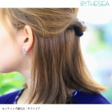 ハワイアンジュエリー ホヌ ピアス 幸せ運ぶホヌピアス 誕生石選べる 片耳 一個購入可 シルバー925 ロジウムコーティング キャッチ シンプル 片耳 20G ゲージ BY THE SEA バイザシー メンズ レディース 誕生日 プレゼント ハロウィン 【品番：SE204】